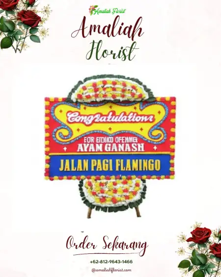 Sewa Papan Bunga Bagus Kuning